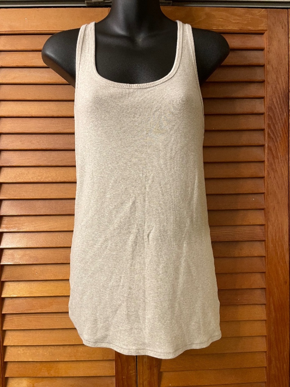 Women's soft and cozy light beige tank top